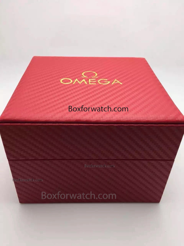 Replica Omega Red Wooden Watch Box - Luxury Box for Mens